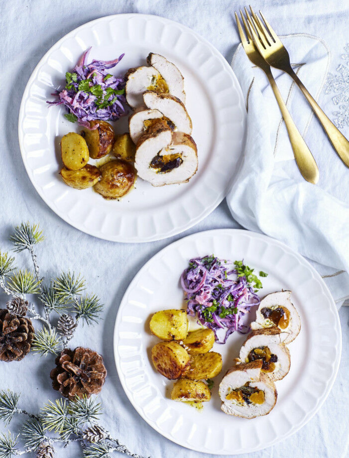 Recept på kalkonbröst med senapsrostad potatis