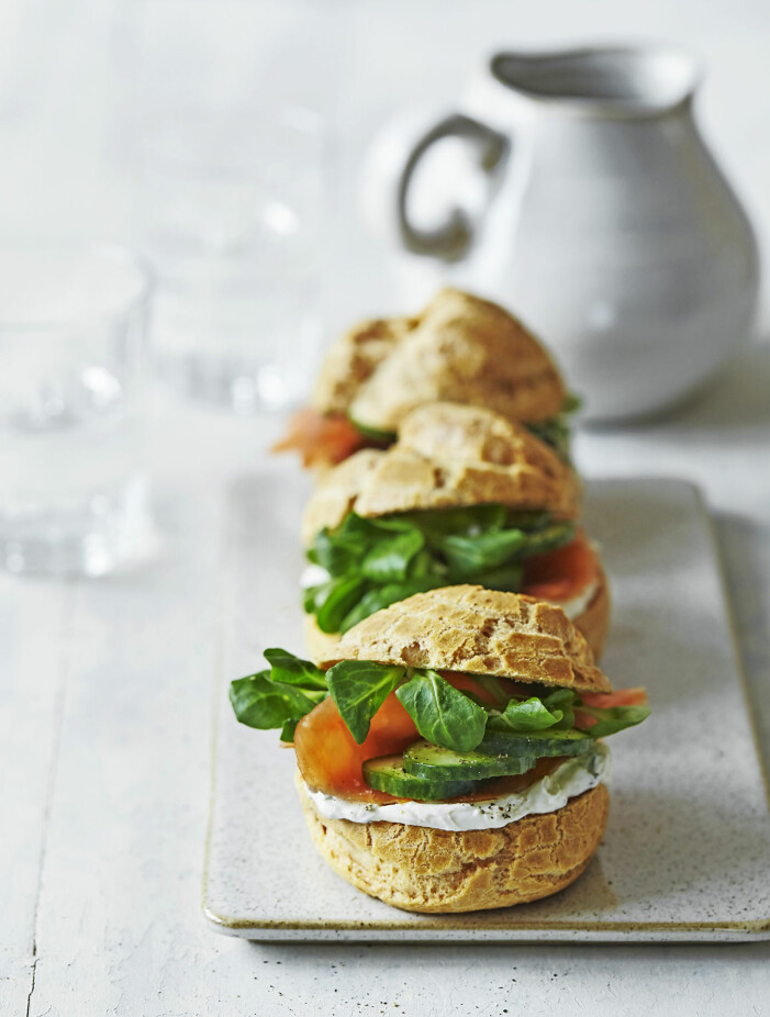 Recept på petit-chou med rökt lax
