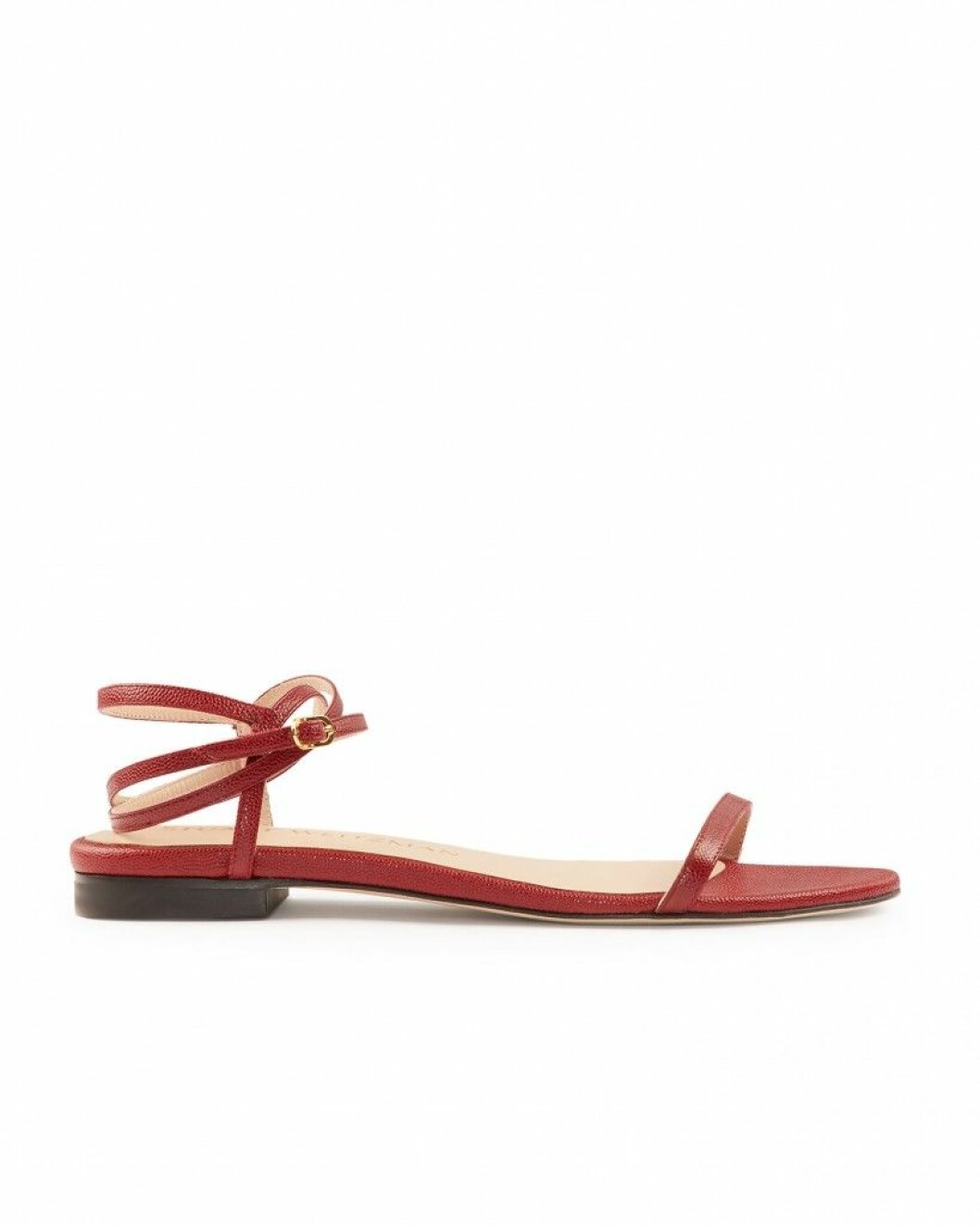 röda remsandaler från Stuart Weitzman.