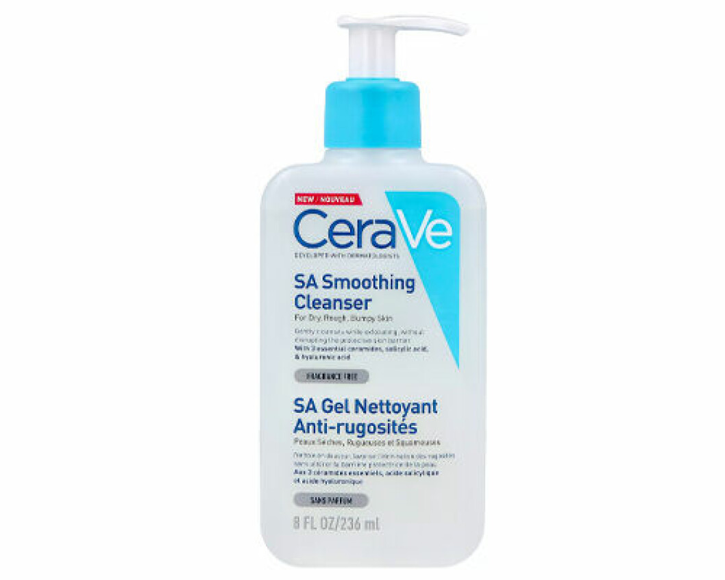 rengöring bha syra cerave SA cleanser