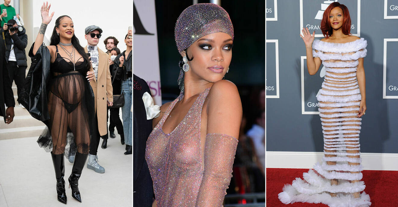 Rihannas mest minnesvärda nakenlooks genom tiderna