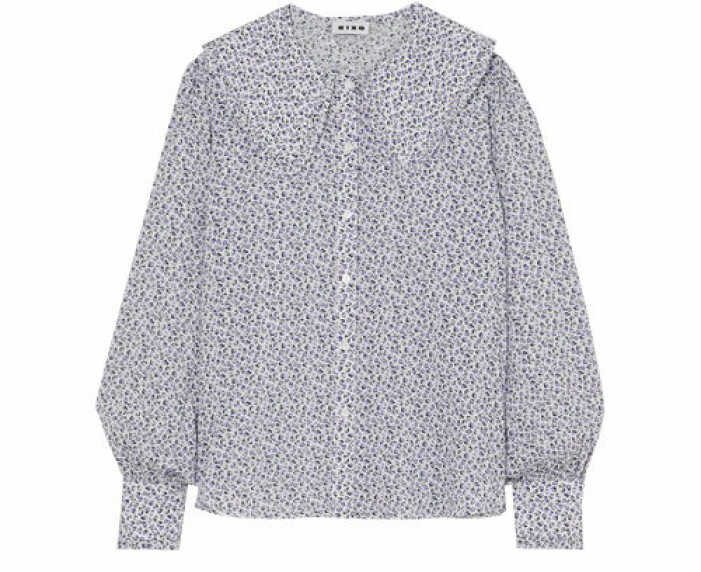 blus med peter pan krage