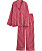 randigt pyjamasset i följsam satin med skjorta och tillhörande byxor från H&amp;M