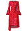 rödblommig klänning