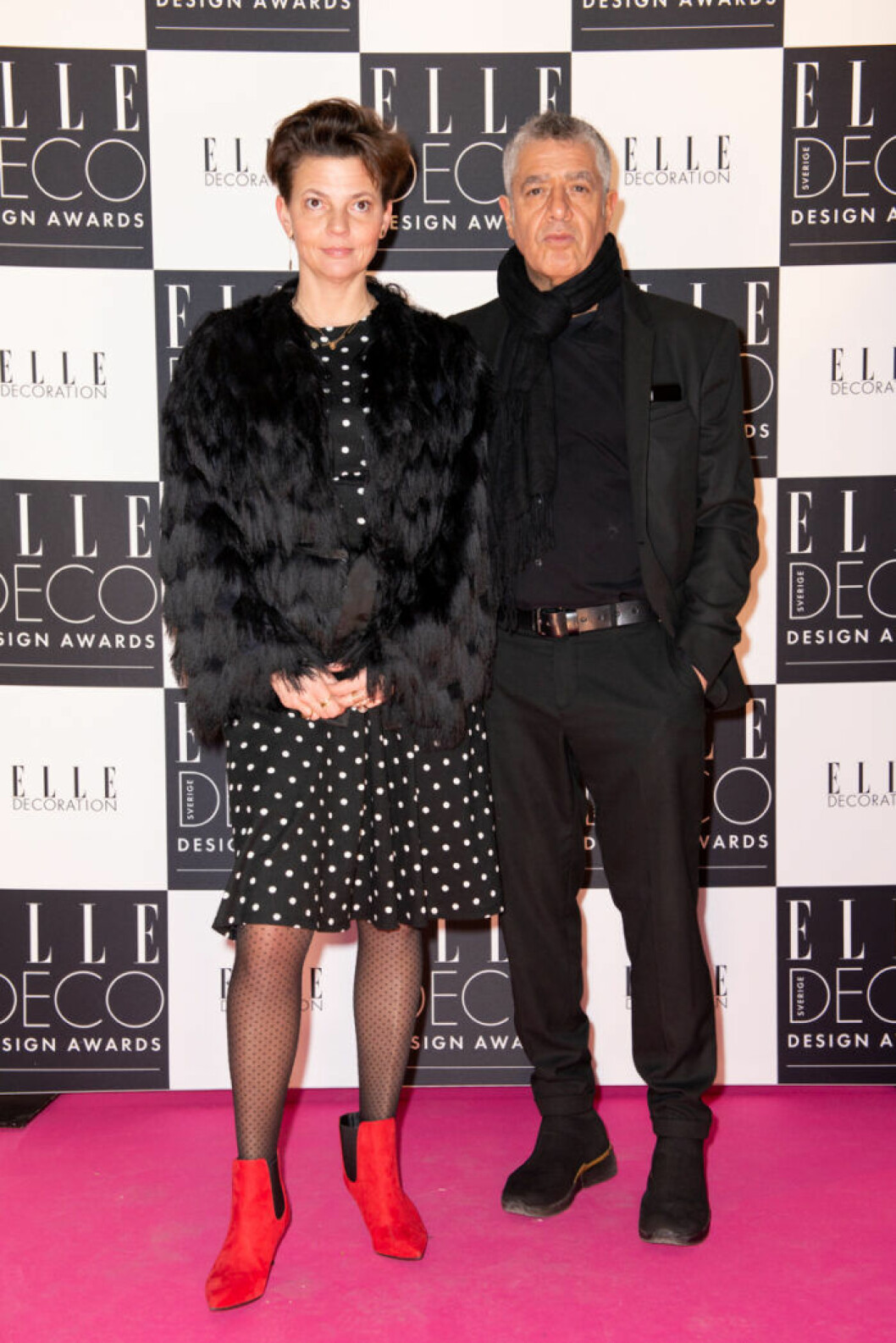 Signe Terenziani och Marco Evaristti på ELLE Deco Design Awards 2020