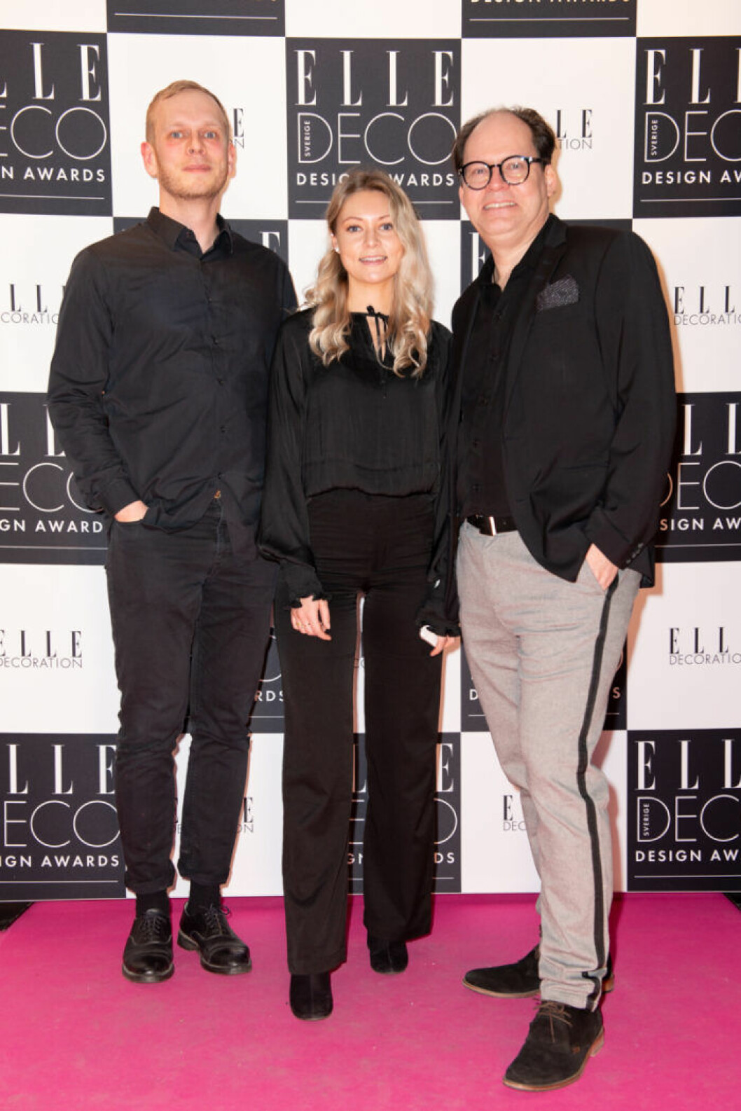 Håkan Ängquist, Jesper Ståhl och Märtha Ståhl på ELLE Deco Design Awards 2020