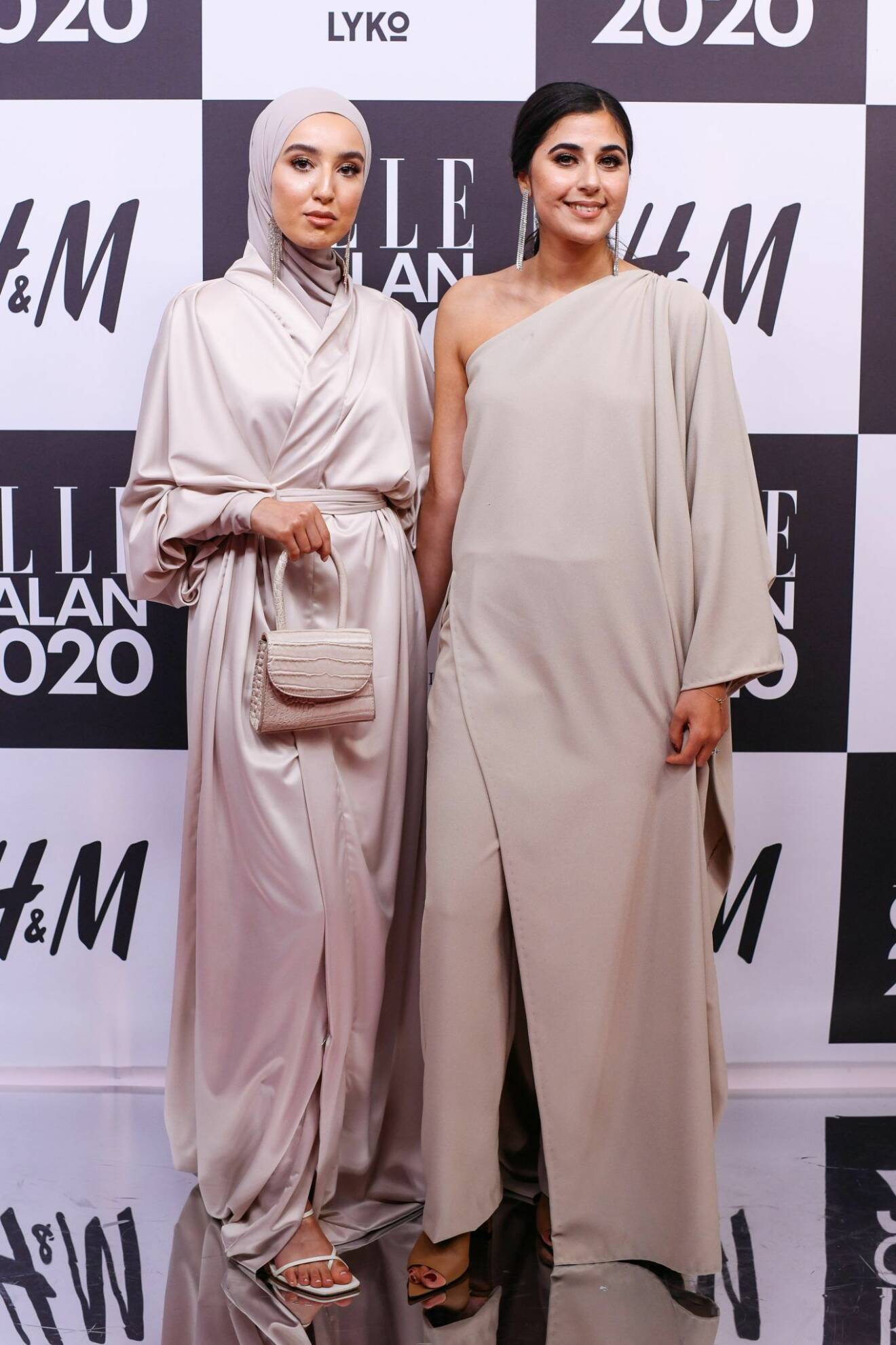 Imane Asry och Rasha Matlak på röda mattan på elle-galan 2020