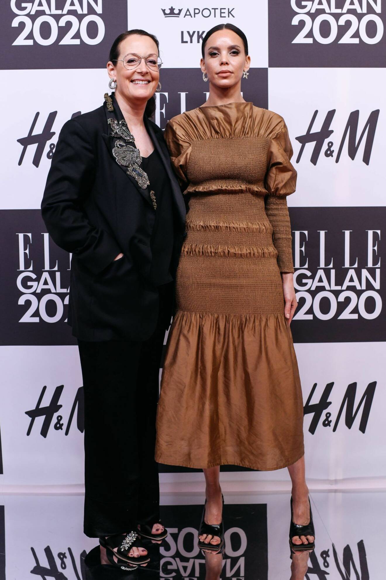 Cia Jansson och Pauline de Sera på röda mattan på elle-galan 2020
