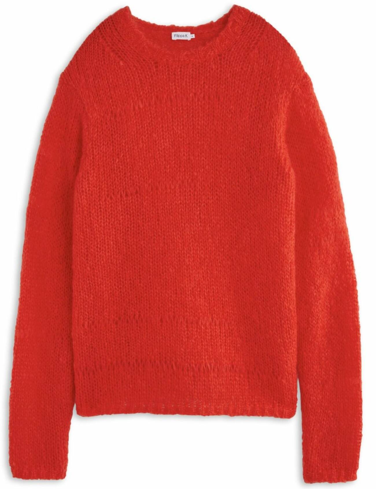 röd mohair tröja från FIlippa K höst 2021.