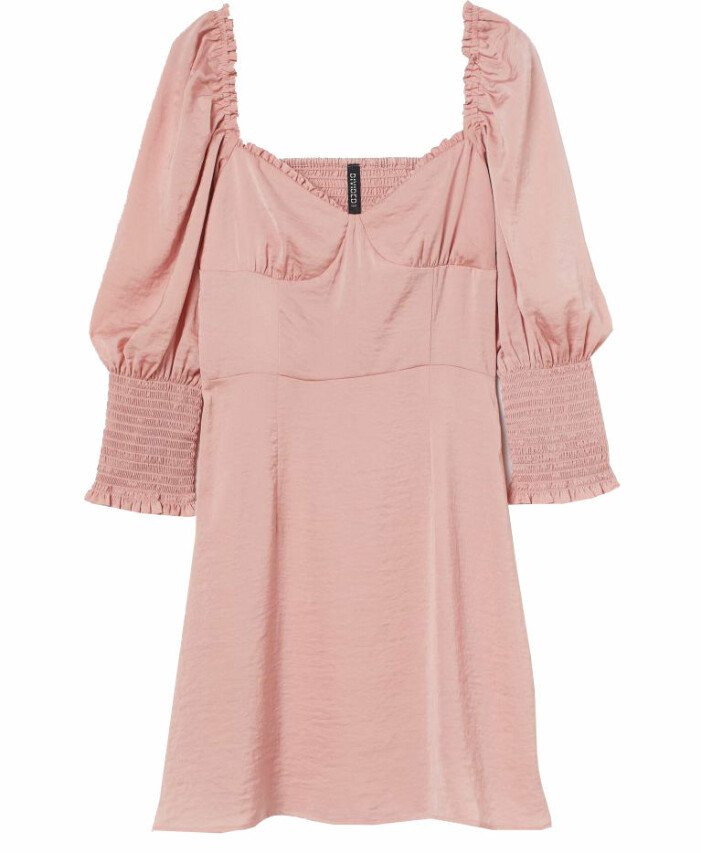 rosa klänning hm