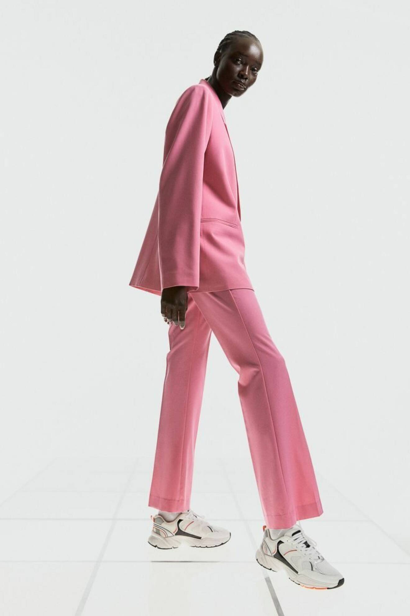 rosa kostym dam från hm