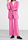 rosa matchande kostym med vida kostymbyxor och enkelknäppt kavaj från Lindex