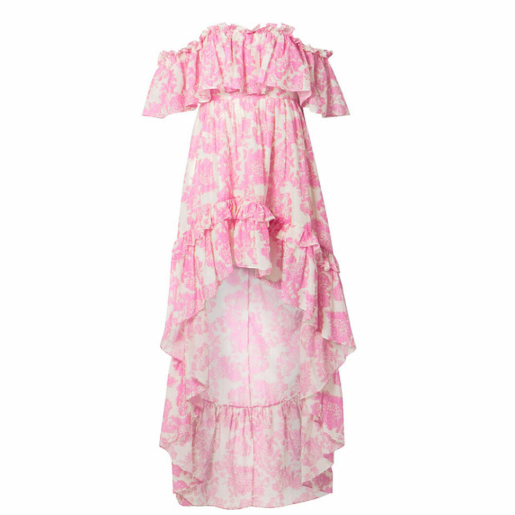 Rosa off shoulder-klänning
