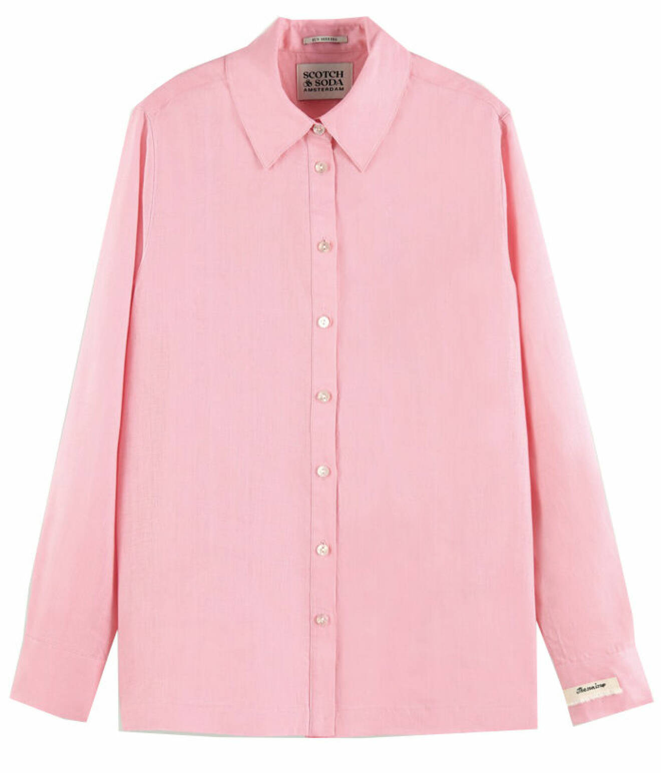 rosa oversized linneskjorta från Scotch &amp; Soda