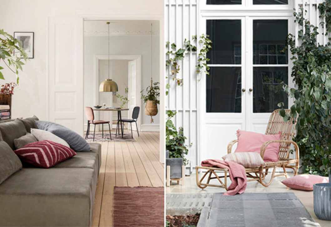 Foto: House Doctor, Broste Copenhagen Rosa inredningsdetaljer, som kuddar och textilier, hos House Doctor och Broste Copenhagen