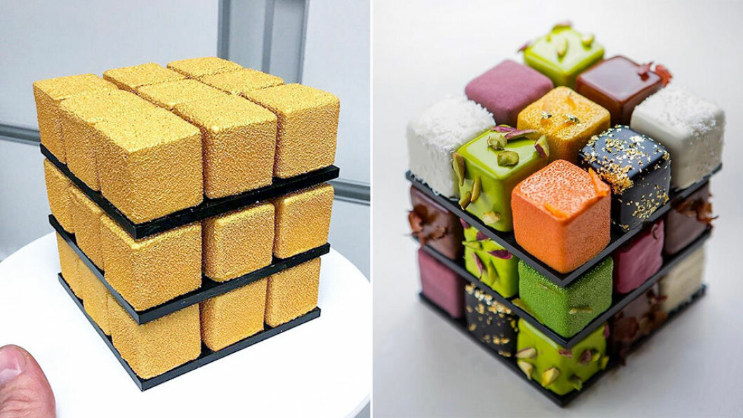 Vad sägs om en Rubiks kub-tårta till kalaset?