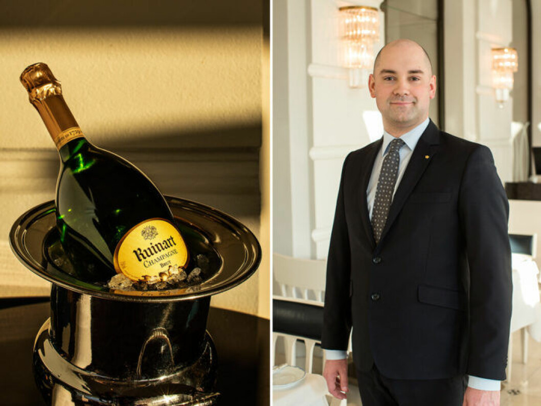 Karl Persson, källarmästare på Grand Hôtel. Karl Persson, källarmästare på Grand Hôtel.