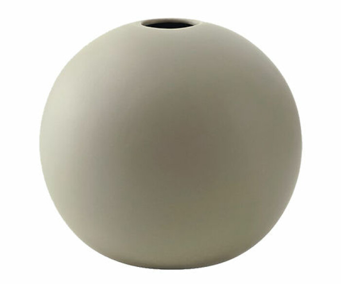 rund beige vas