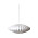 vit lampa tillverkad av tyg från Watt &amp; Veke