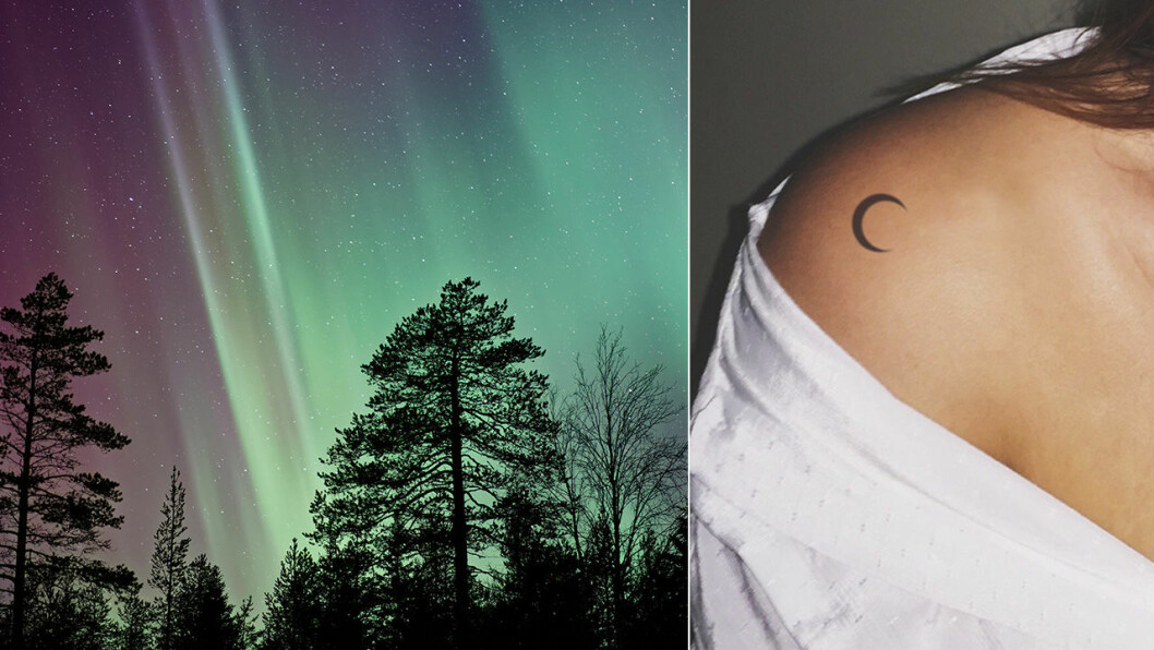 rymden och måntatuering