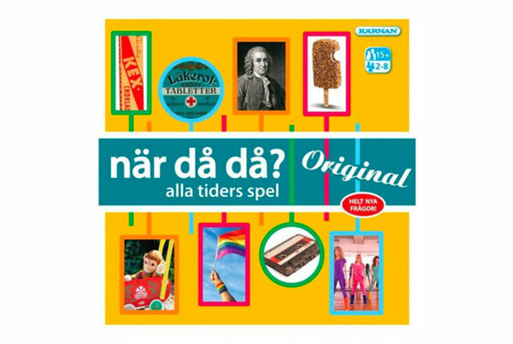 familjespel med historiakunskap - när då då tillverkat av Kärnan