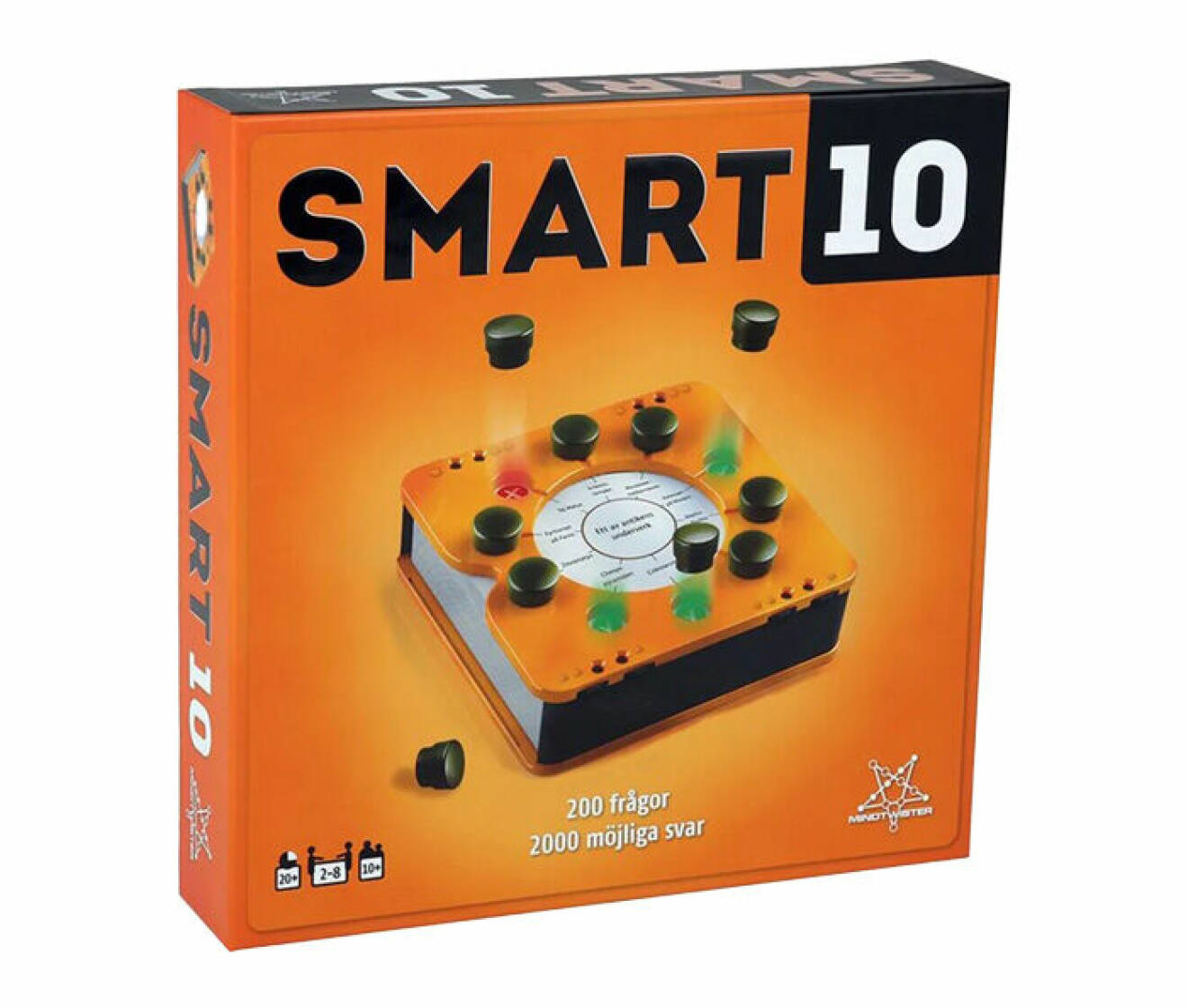 frågespel för vuxna som heter Smart10 och som är framtaget av Martinex