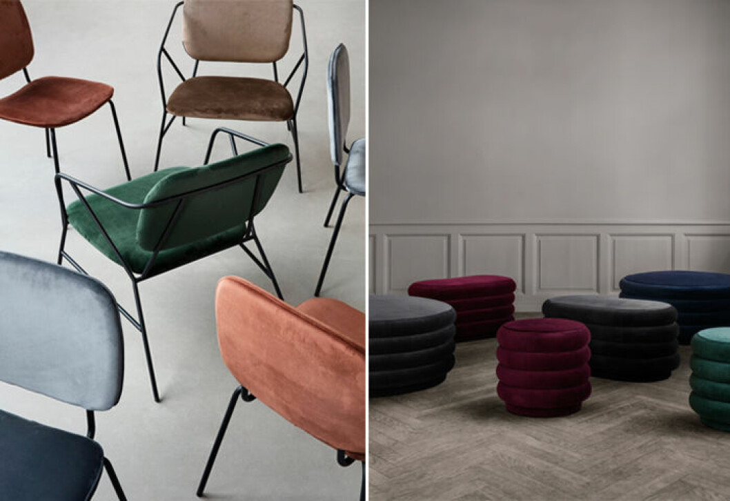 Foto: House Doctor, Ferm Living Sammetsmöbler i mängder hos House Doctor och Ferm Living