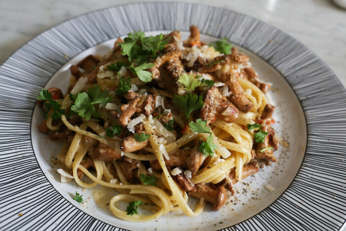 Sandra Beijer kantarellpasta