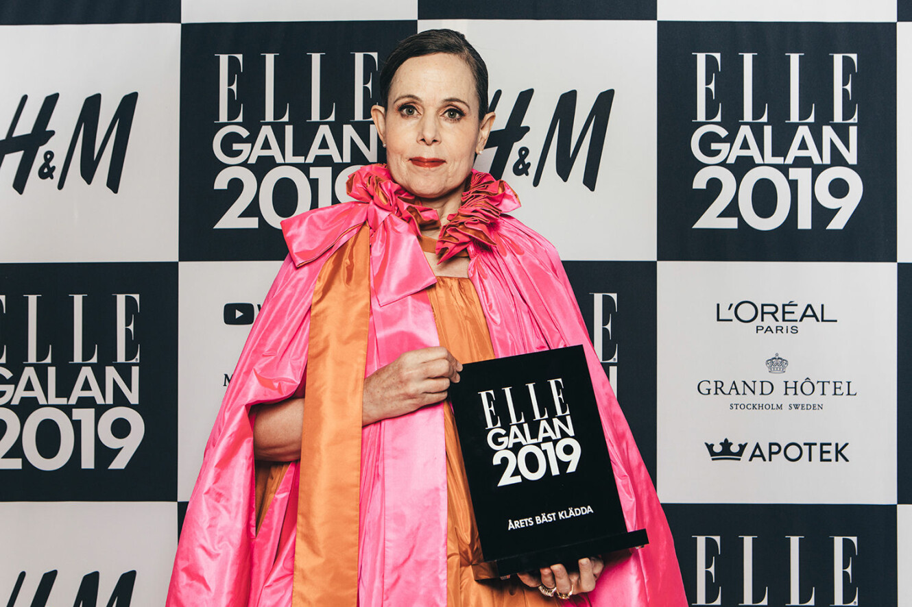 Sara Danius prisas på ELLE-galan som bäst klädda kvinna 2019.
