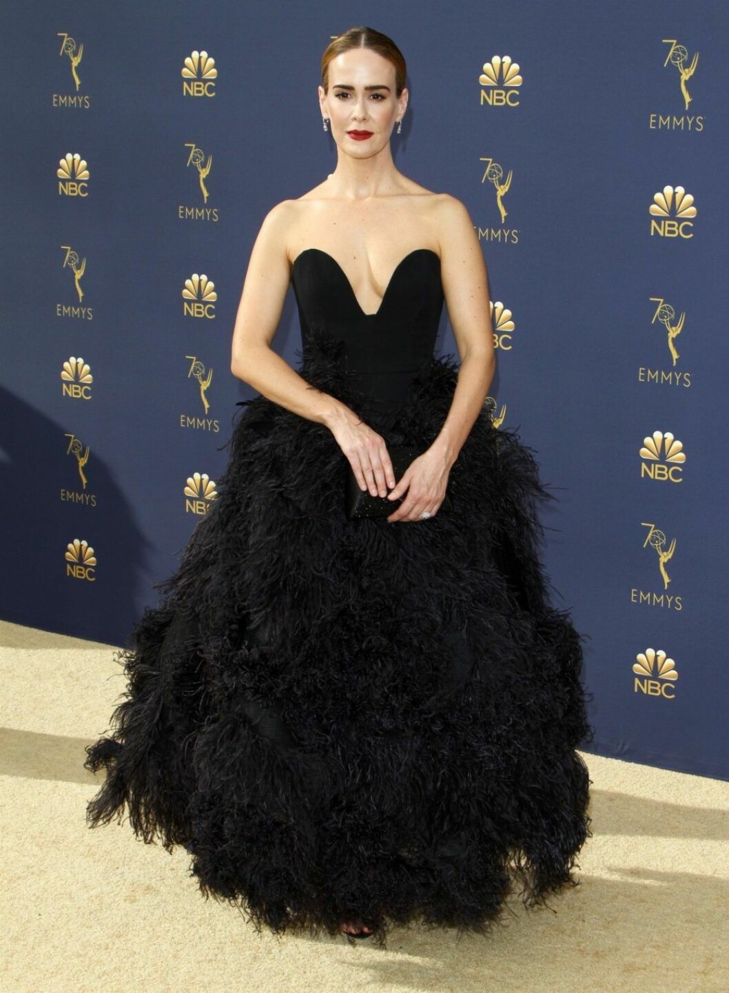Sarah Paulson i Oscar de la Renta. 