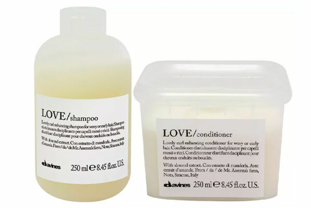 schampo och balsam för lockigt hår bäst i test davines