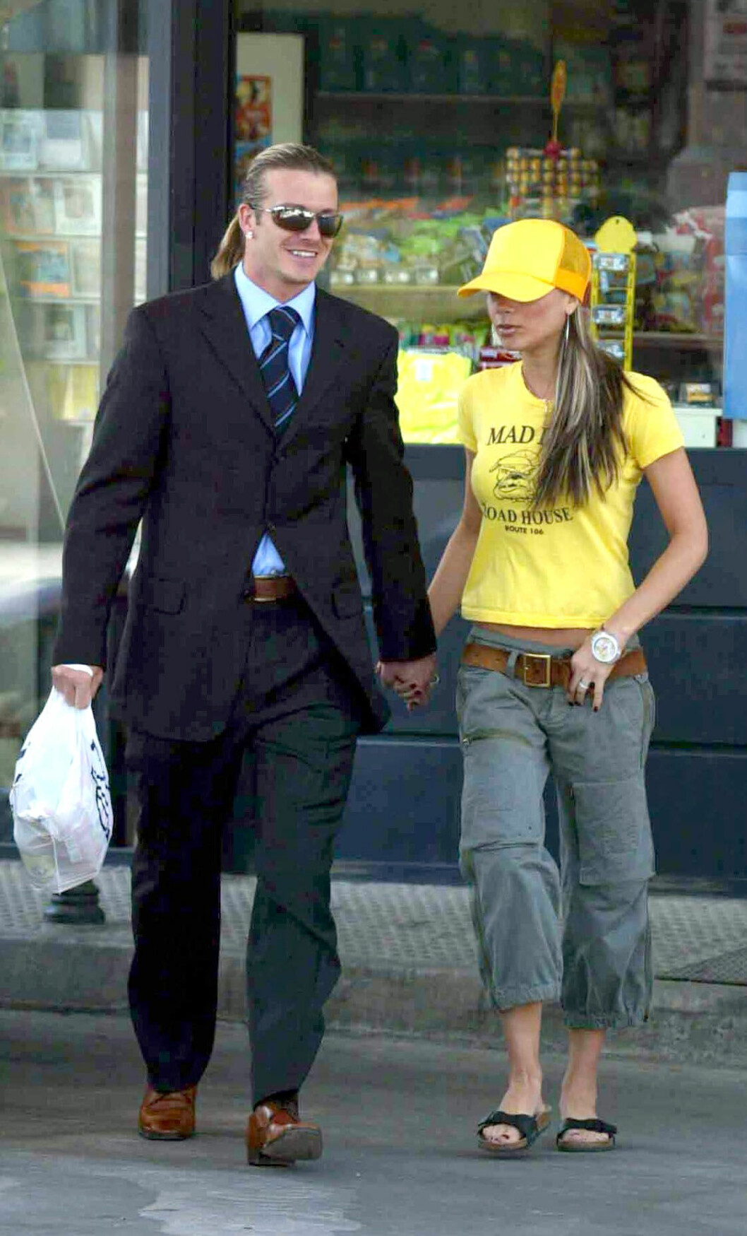 Victoria Beckham & David Beckhams stil, madrid, 2004