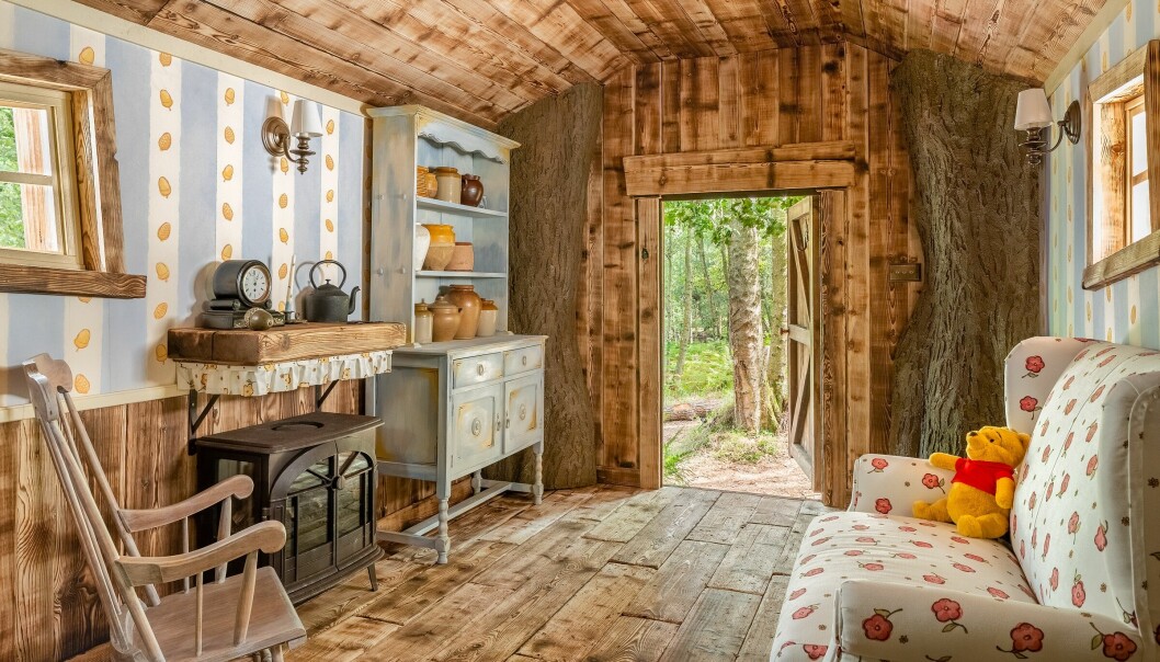 Interiörbild från Nalle Puhs hus på Airbnb