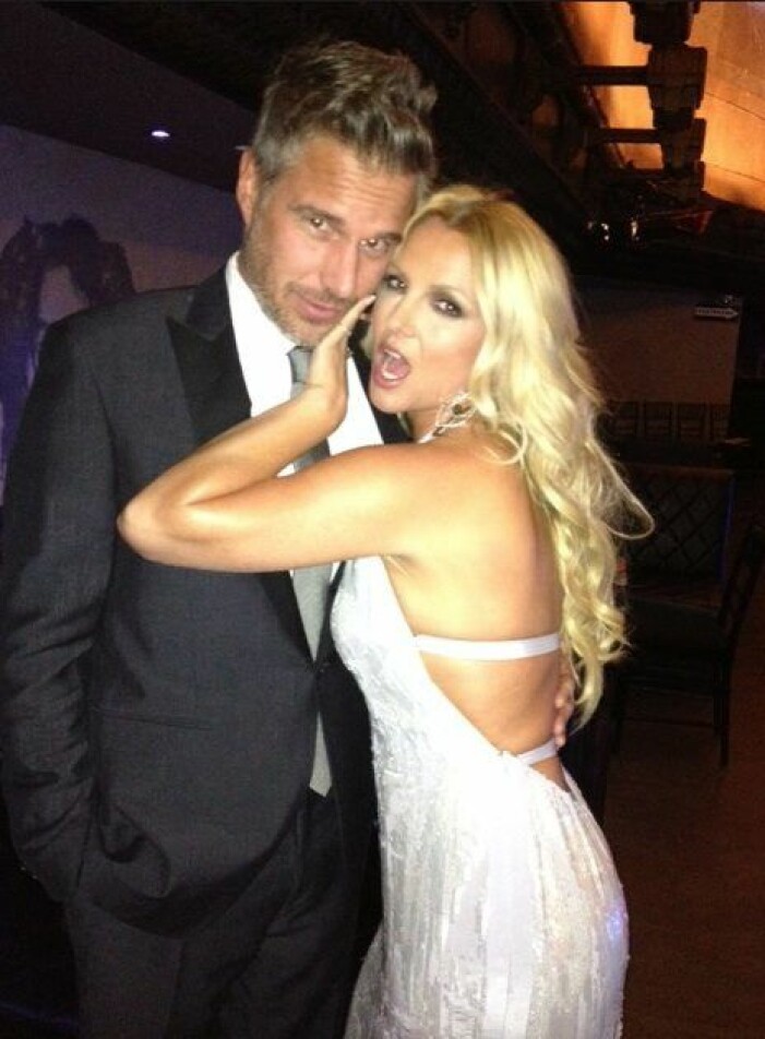 2012-10-22 Britney Spears releases a photo on Twitter with her fiance Jason Trawick and the caption: "Had a blast at the City of Hope Charity Gala! Xxoo" Photo Credit: