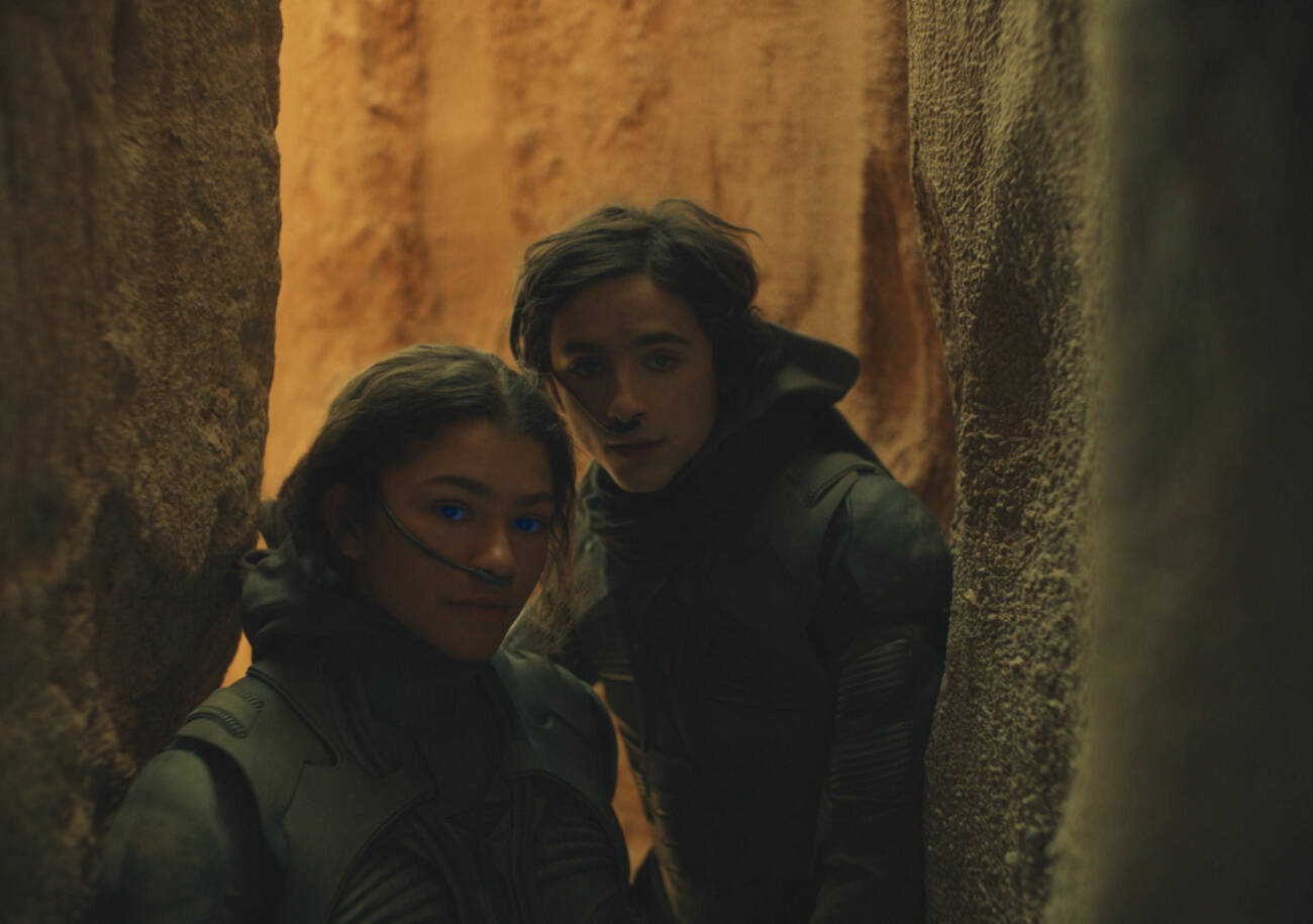 Zendaya och Timothée i kommande filmen Dune.