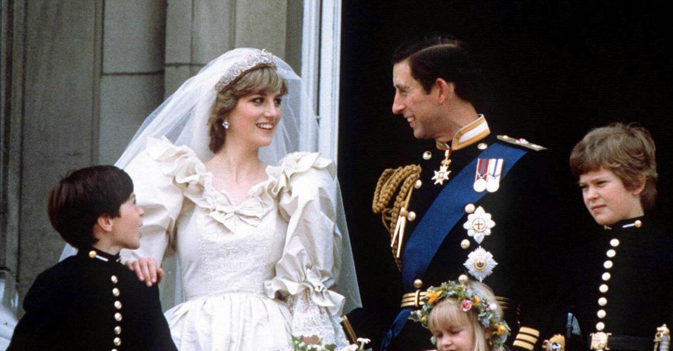 Diana och Charles bröllop, Buckingham Palace 1981.