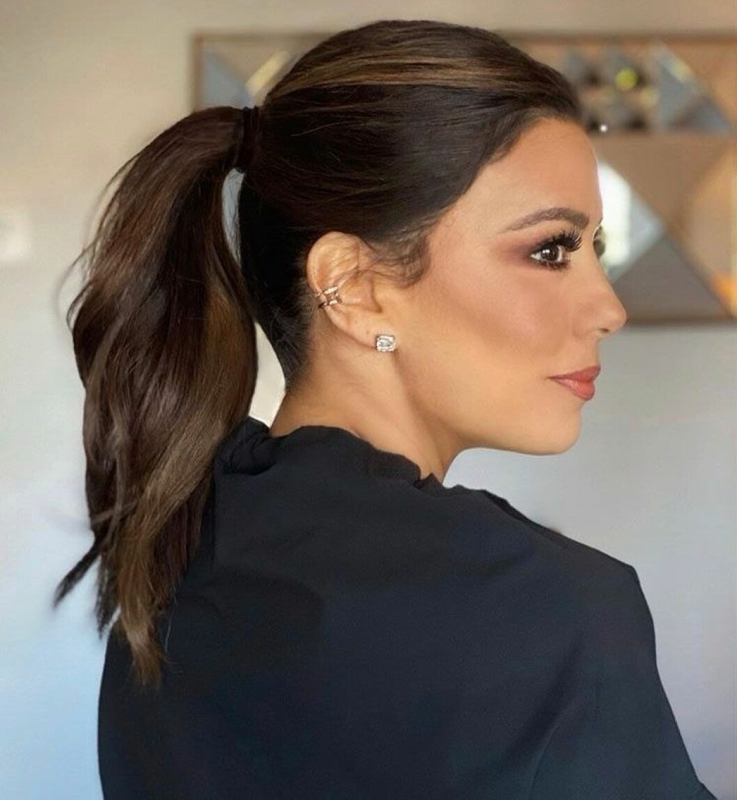 Eva Longoria i mörk ombre/ljusa highlights. Eva Longoria.