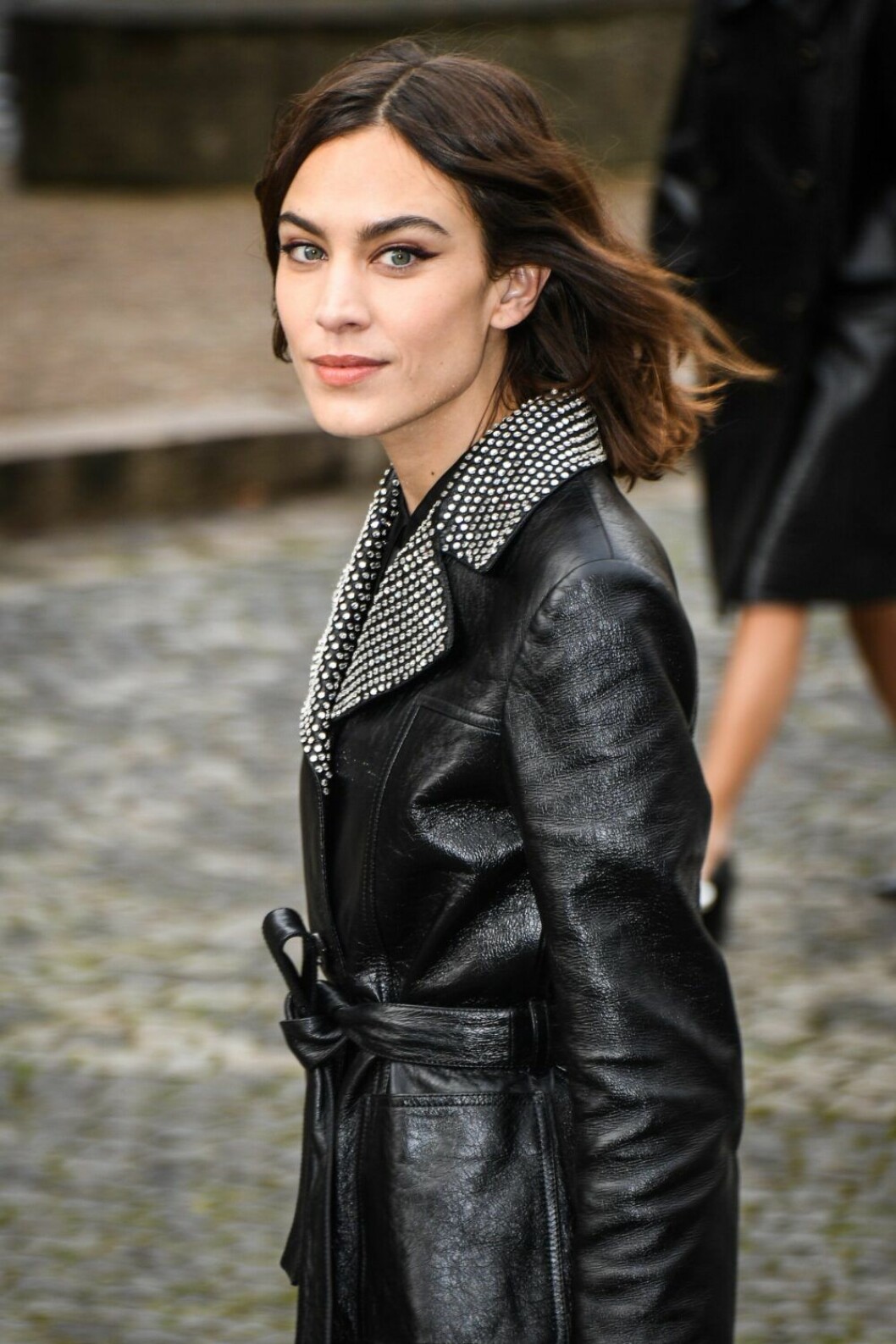Alexa Chung på Miu Mius AW 19-visning, februari 2019