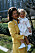 Prinsessan Madeleine och drottning Silvia i april, 1984.