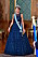 Drottning Letizia i midnattsblå klänning från H&amp;M.