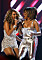 Tina Turner och Beyonce på scen 2008.