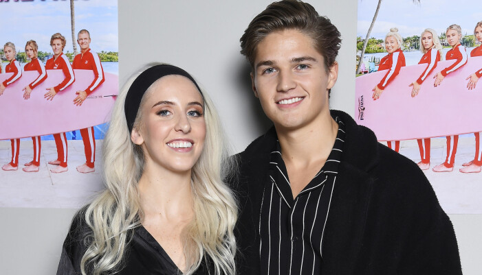 Filip Lamprecht och Peg Parnevik på ett event för familjens tv-serie <em>Parneviks</em> där båda två synts till. Filip Lamprecht och Peg Parnevik på ett event för familjens tv-serie Parneviks där båda två synts till.