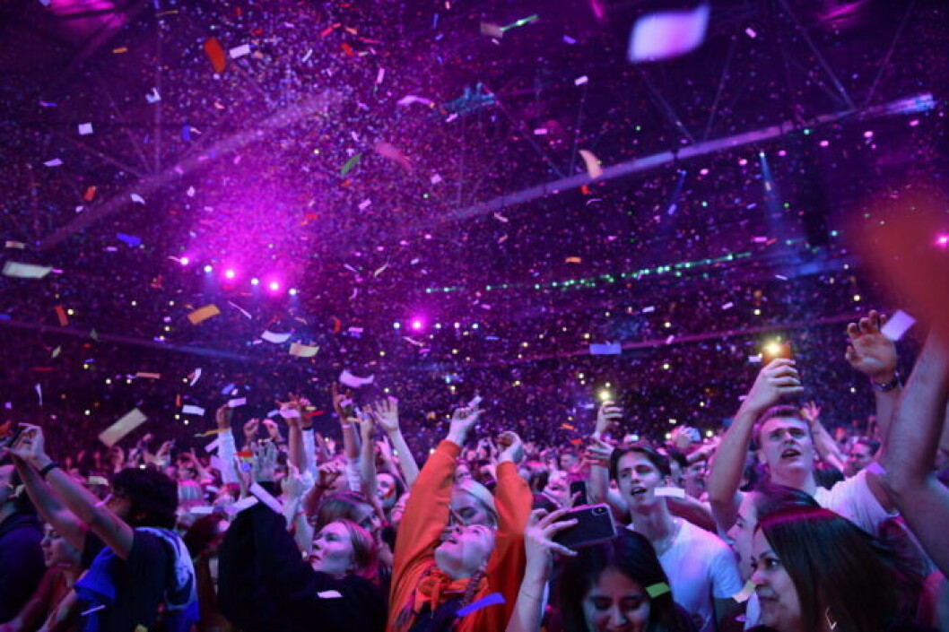 Ett nytt publikrekord slogs under konserten. Publikrekord på Friends arena 2019