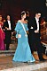 Prinsessan Sofia valde glittriga silverpumps till sin blåa sidenklänning.