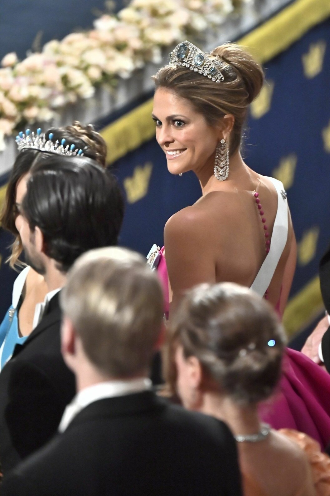 Wow, vilken design. Foto: TT Prinsessan Madeleine på Nobelfesten 2019