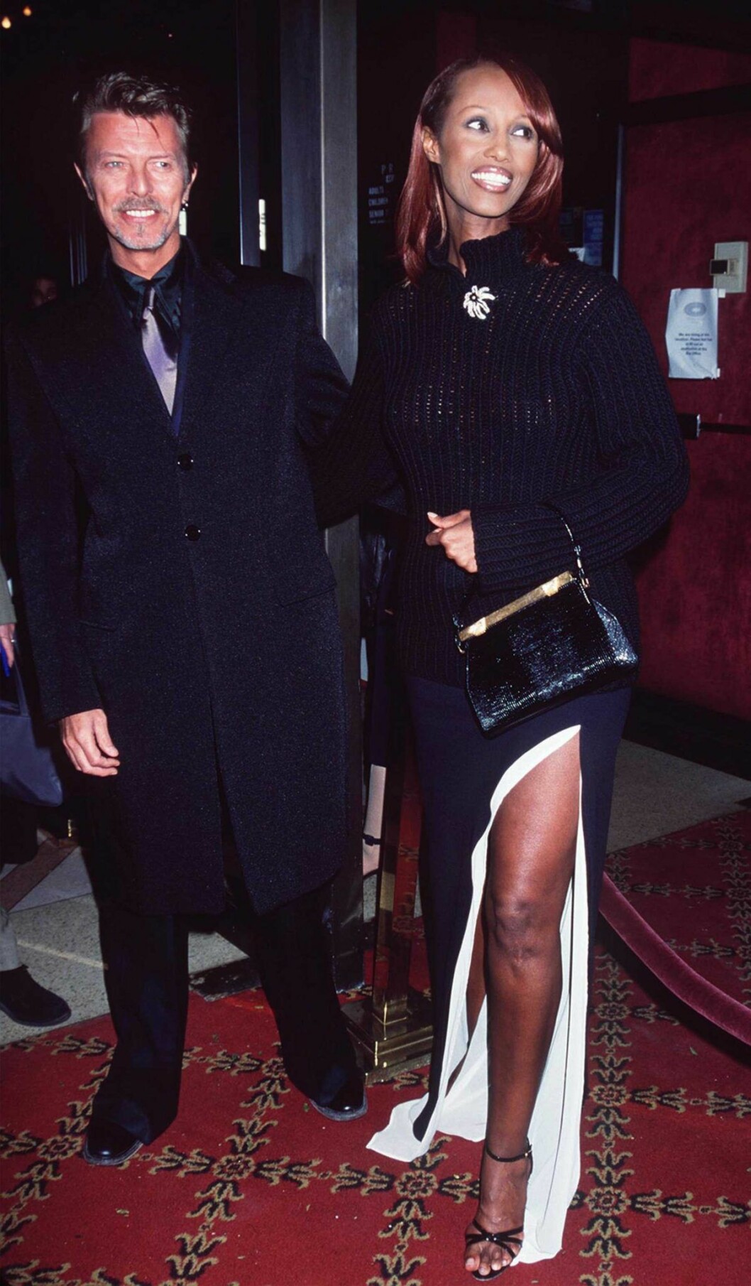 Paret David Bowie och Iman Abdulmajids 90-tals stil