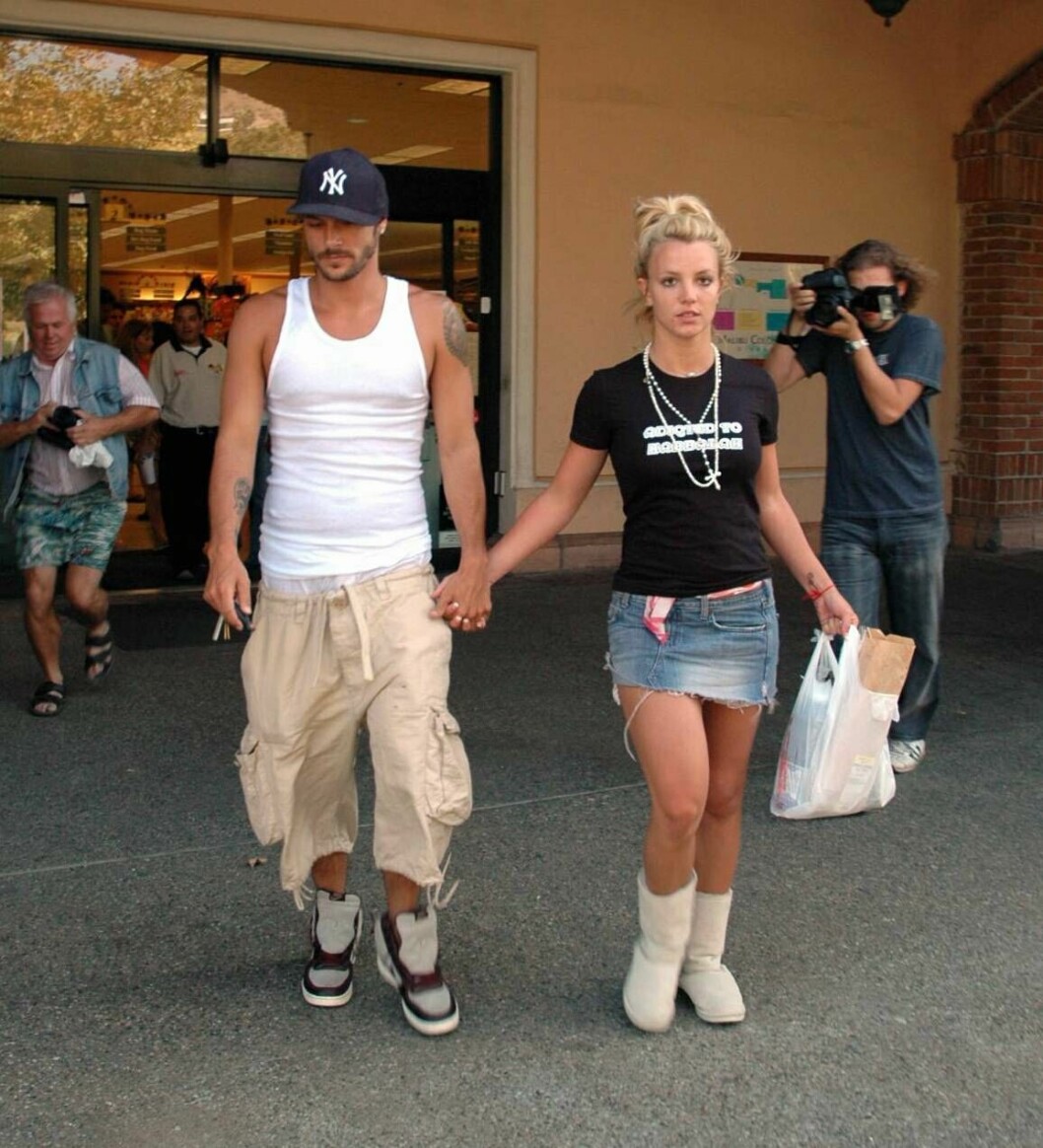 Dansaren Kevin Federline och Britney Spears var ett uppmärksammat par när det begav sig.