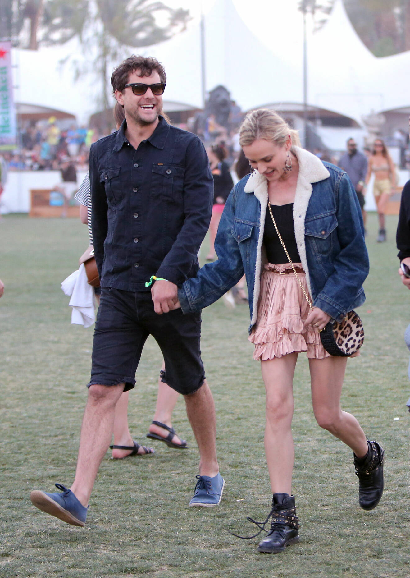 Diane Kruger och Joshua Jackson på Coachella 2013.