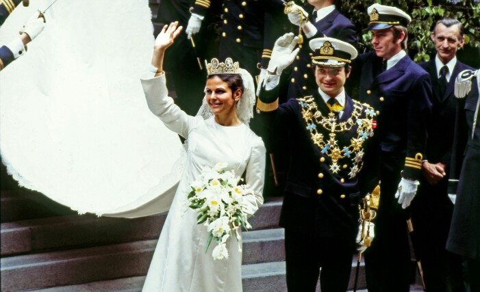 Kungen och drottning Silvias bröllop 1976.