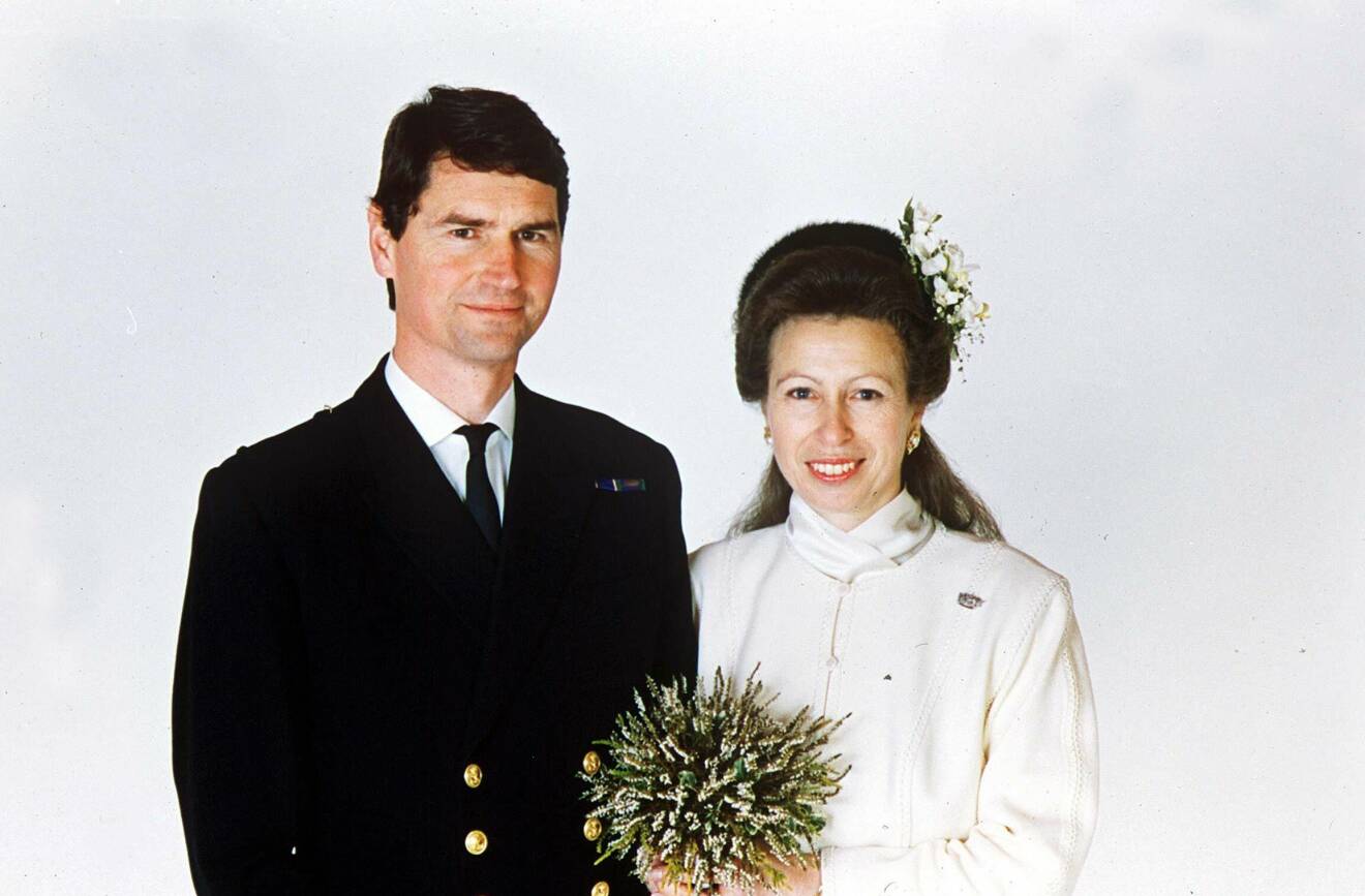 Prinsessan Anne och Timothy Laurence bröllop 1992.